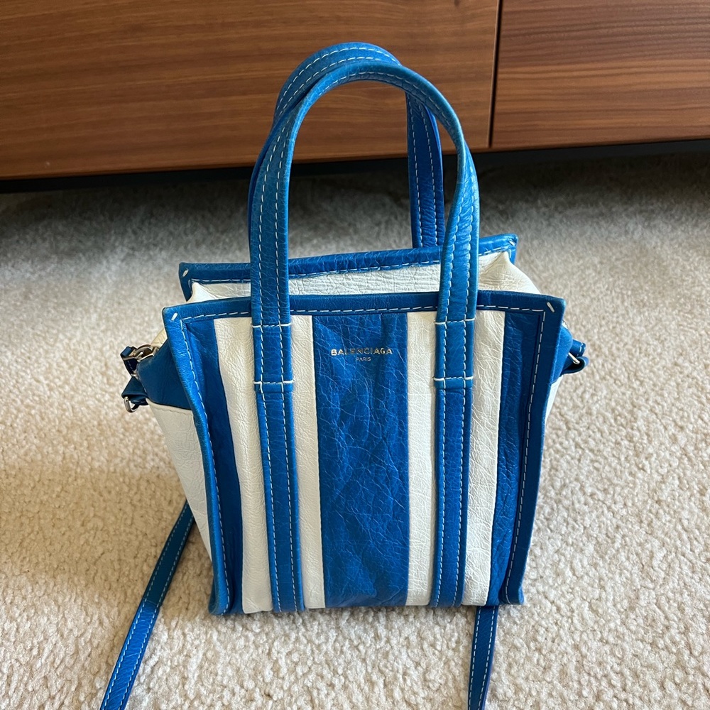 Balenciaga xs Bazar leather shopper